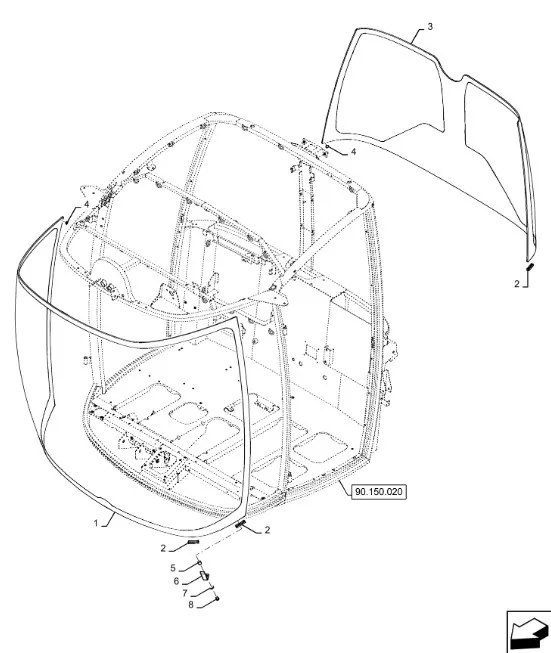 47698733 - Лобовое стекло